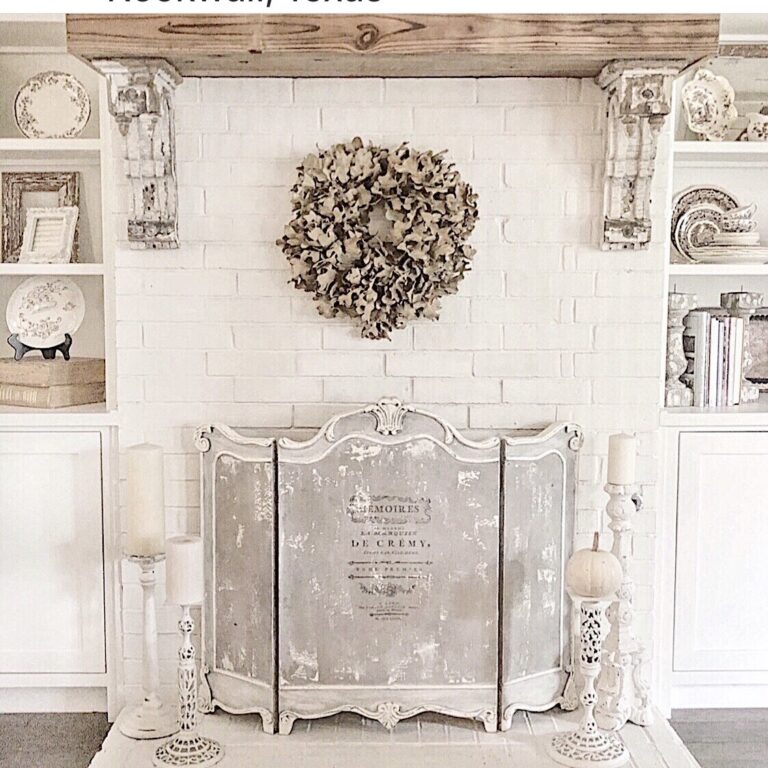 Fireplace Screen Makeover