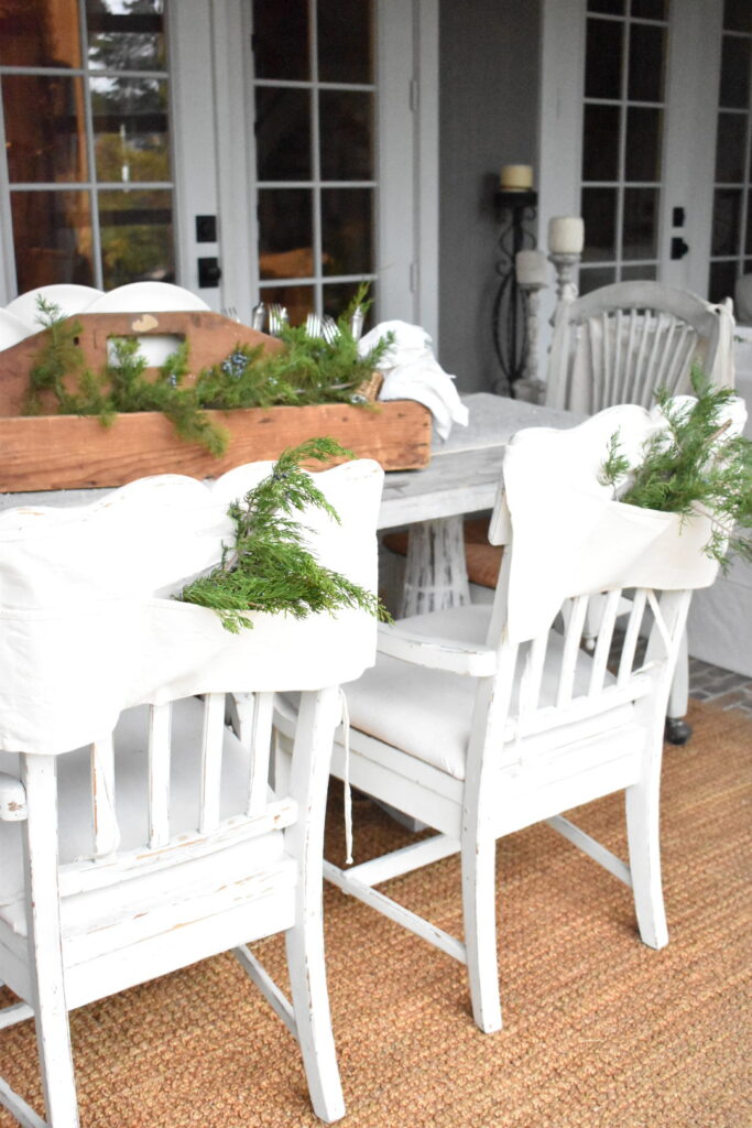 Farmhouse Porch Christmas decor