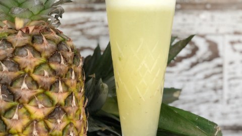 Refreshing Pineapple Basil Cocktail