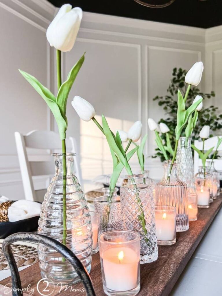 spring floral centerpiece