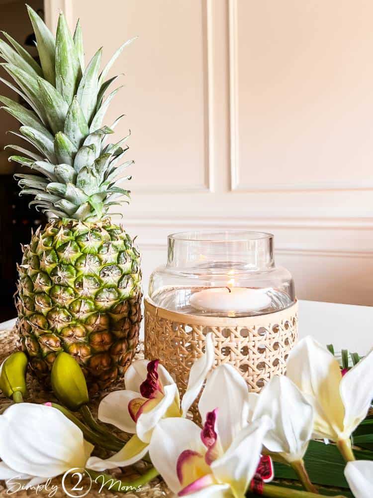 tropical cocktail party table