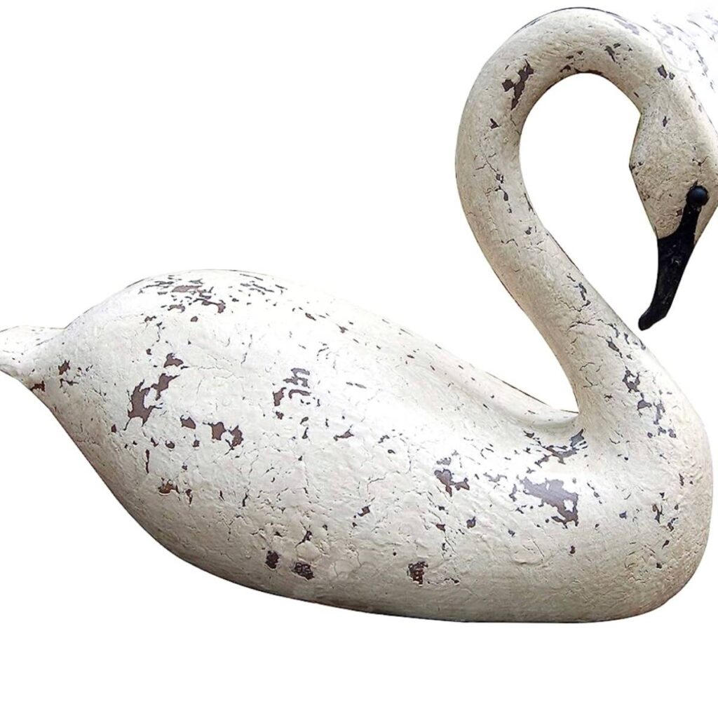 wooden swan home decor