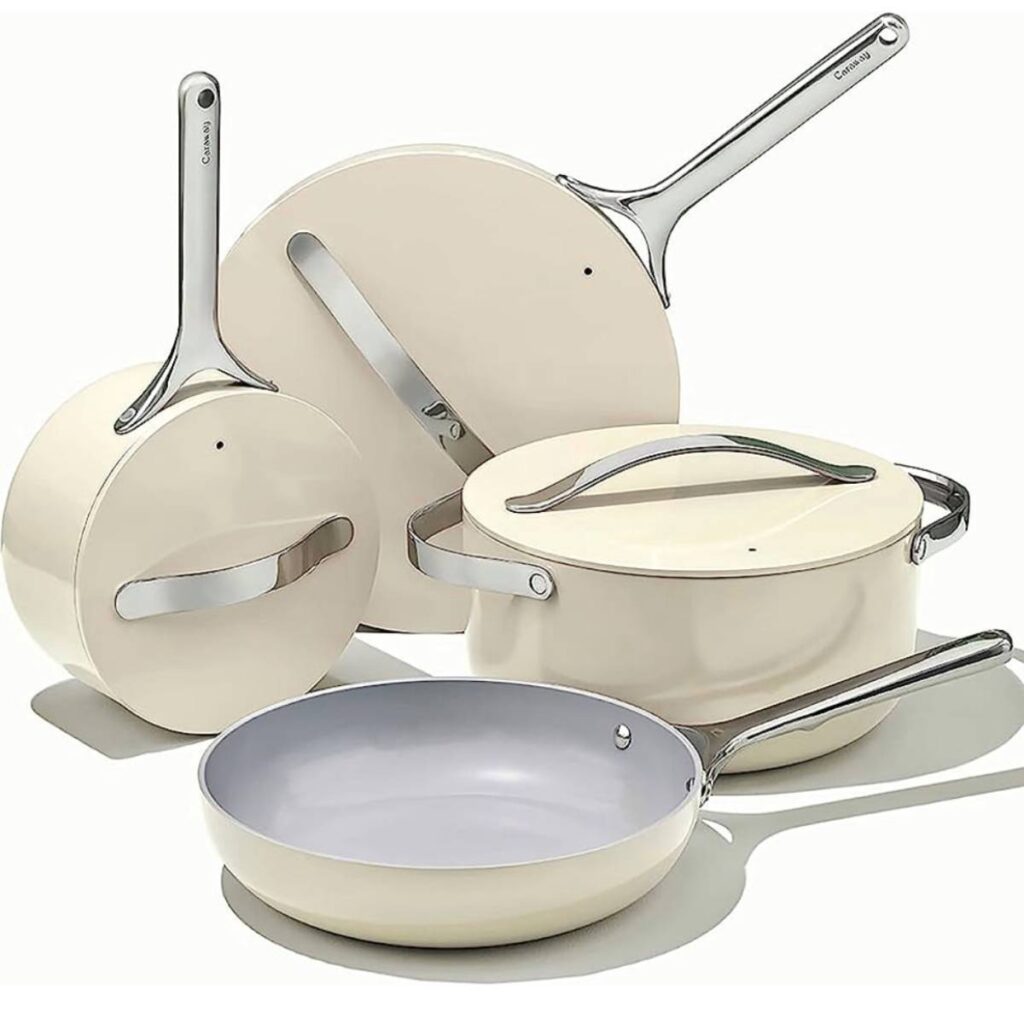 set of cream Caraway cookware