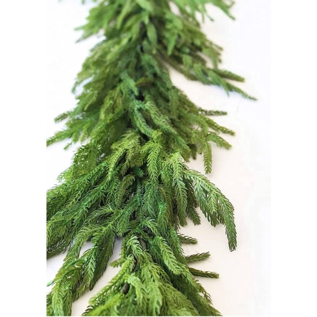 norfolk pine faux garland