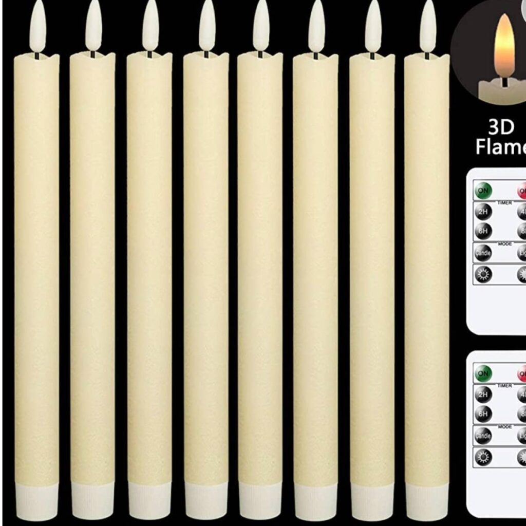 battery operated taper candles