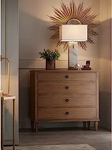 4 drawer light wood dresser/chest