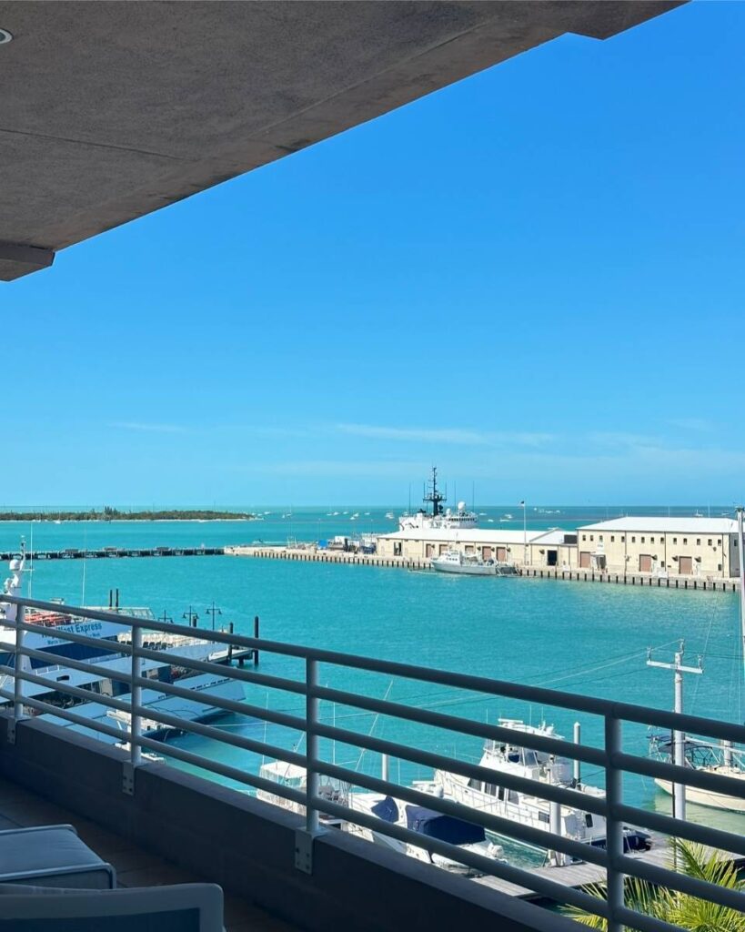 view from balcony in Key West Florida