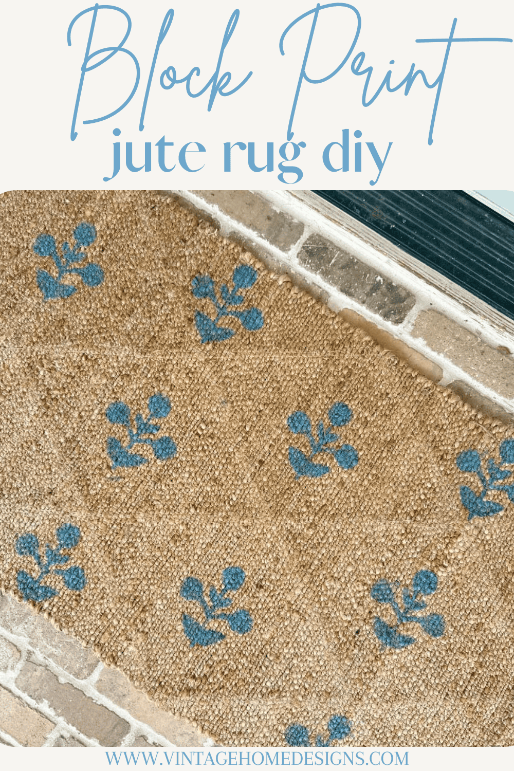 Jute Rug Cad Block Vintage Home Designs