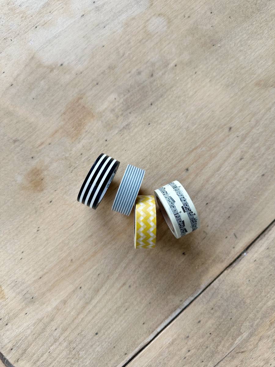 4 rolls of decorative washi tape